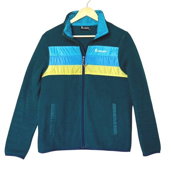 Cotopaxi Teca Fleece Full Zip Jacket Women’s Size Medium Green Blue - Picture 1 of 7